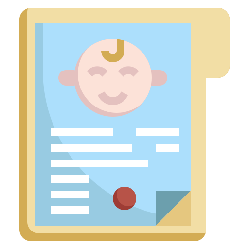 birth certificate Flaticon