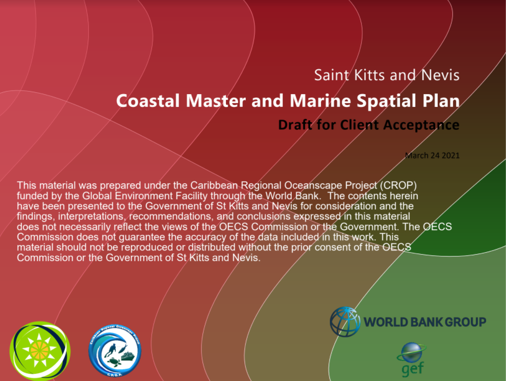 Saint Kitts and Nevis Coastal Master and Marine Spatial Plan