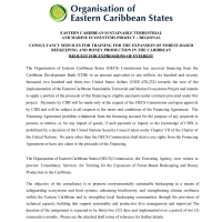 OECS: Eastern Caribbean Sustainable Terrestrial and Marine Ecosystems Project - Regional Consultancy Services for Training for the Expansion of Forest-Based Beekeeping and Honey Production in the Caribbean Request for Expressions of Interest