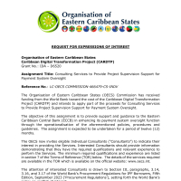 OECS Caribbean Digital Transformation Project (CARDTP) - Consulting Services to Provide Project Supervision Support for Payment System Oversight