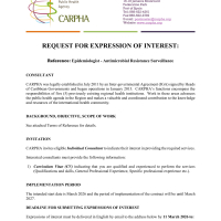 CARPHA: Epidemiologist - Antimicrobial Resistance Surveillance