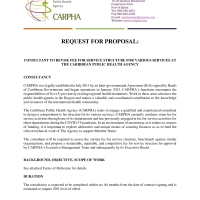 CARPHA - Consultant to Revise Fee-for-Service Structure for Various Services at the Caribbean Public Health Agency