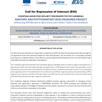 Inter-American Institute for Cooperation on Agriculture (IICA): Caribbean Regional Fisheries Mechanism - Call for Expression of Interest (EOI): Development of Model Animal Health, Plant Health and Food Safety Regulations and Commodity Specific Regulations
