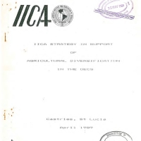 IICA Strategy In Support Of Agricultural Diversification In The OECS April, 1989