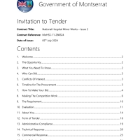  Government of Montserrat  - National Hospital Minor Works 