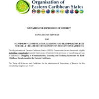 OECS Consultancy Services for Mapping of Communication, Learning, and Training Resources for Early Childhood Development in the Eastern Caribbean