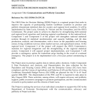 Government of Saint Lucia - Communications and Publicity Consultant, OECS Data for Decision Making (DDM) Project